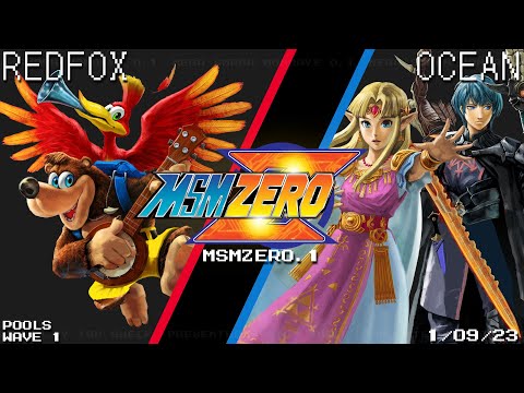 MSM:ZERO.1 - RedFox (Banjo & Kazooie) Vs. OCEAN (Byleth / Zelda) - SSBU - Pools Wave 1