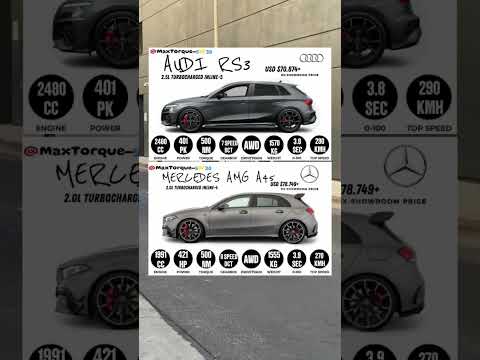 Hot Hatchback Showdown: Audi RS3 vs. AMG A 45 #audirs3sportback #vs #mercedesamga45 #showdown