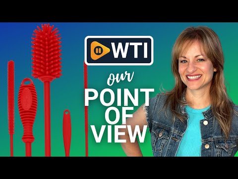 12.5"" Silicone Bottle Brush and Straw Cleaner Brush Set | Bottle Cleaner Brush for Hydroflasks - WTI product video review