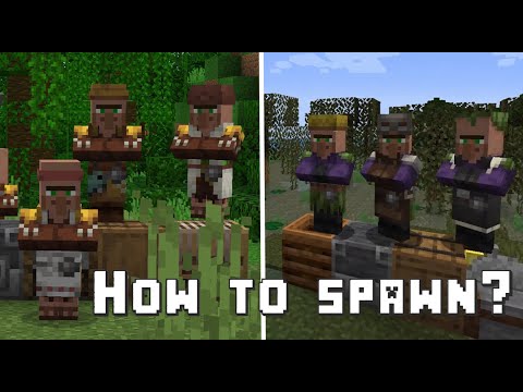 How to Spawn Hidden Villager Textures? | Survival Minecraft | Villager survival guide