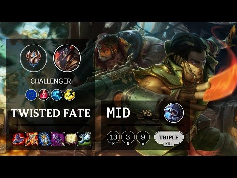 Twisted Fate Mid vs Talon - EUW Challenger Patch 10.6