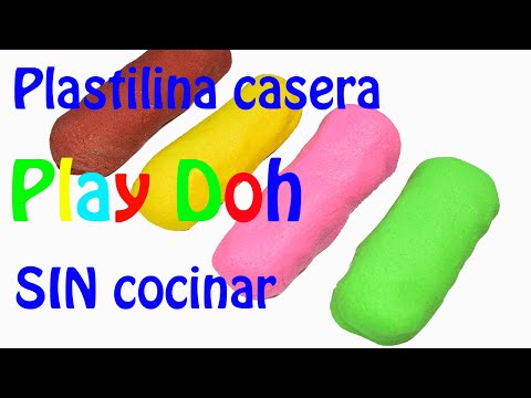 Como hacer Plastilina Casera tipo Play Doh SIN cocinar.