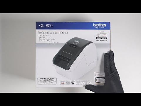 Brother professional label printer QL-800 unboxing ASMR