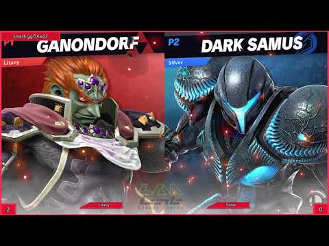 Smash Academy 22 LF Bo5 Litany Ganondorf vs Silver Dark Samus