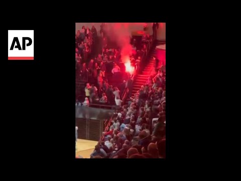 Protesters let off flares to disrupt Israel Philharmonic concert in Paris
