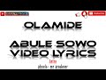 Olamide - Abule Sowo lyrics