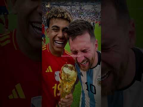 Yamal Tirou Onda com Messi Depois do Título da Espanha! #lamineyamal #messi #espanha #argentina