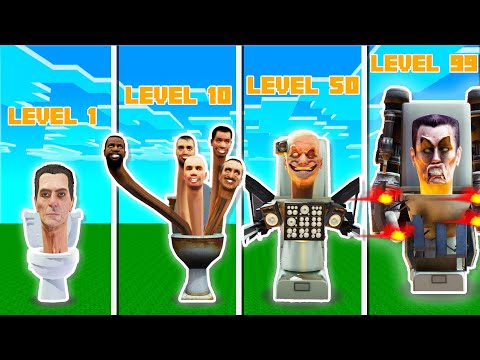 TITAN SKİBİDİ TUVALET SEVİYELERİ - 😨 Minecraft maksi