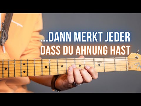 Ein Gitarrensolo zu irgendwelchen Akkorden spielen