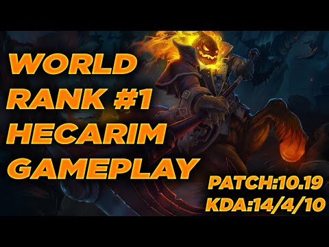 World Rank 1 Hecarim vs Talon Gameplay Replay-EUNE Patch 10.19