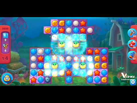 Fishdom. 9030 hard level no boosters and diamonds. 10 moves