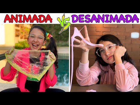 TIPOS DE CRIANÇAS FAZENDO SLIME #9 ANIMADA VS DESANIMADA | Luluca