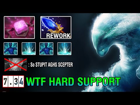 WTF 7.34 Pos5 [Morphling] Imba With New Rework Aghanim's Scepter + Phylactery Stupit Combo Dota2