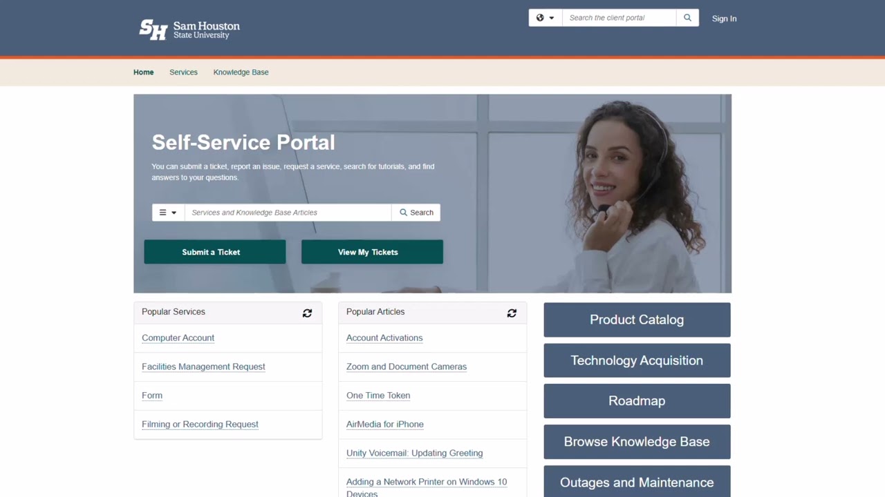 Home Page Portal Walkthrough