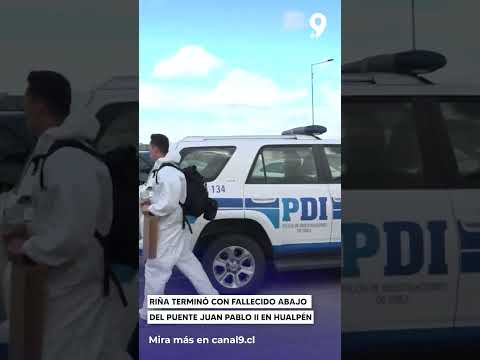 Riña terminó con fallecido abajo del Puente Juan Pablo II en Hualpén