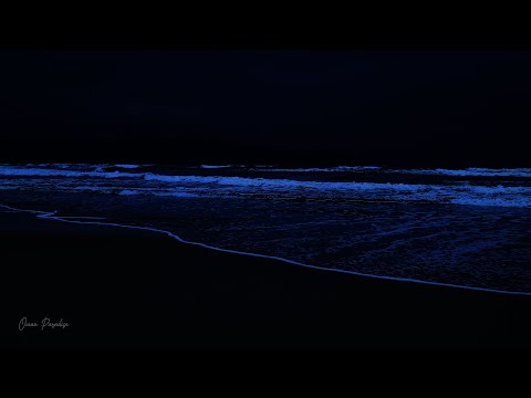Fall asleep after 2 minutes with ocean waves at night - 24 hours of relaxation & sleep