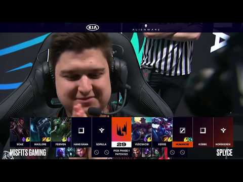 MSF vs SPY FULL Week 9 Day 1 | Misfits vs Splyce| LEC 2019 Spring