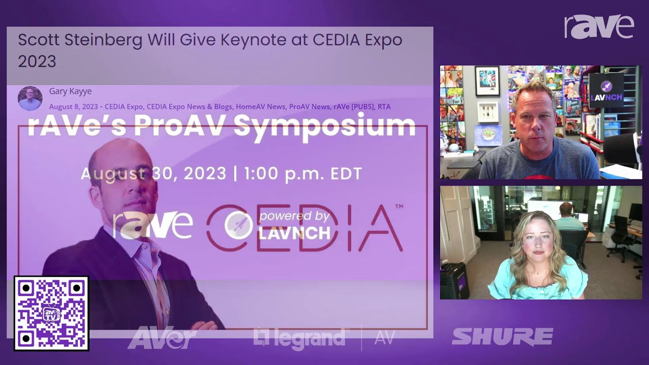 rAVe [TV] Episode 122 — What to Expect From CEDIA Expo, Commercial Integrator Expo 2023!