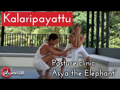 Indian Martial Art Kalarippayattu - Posture clinic - Asya the Elephant