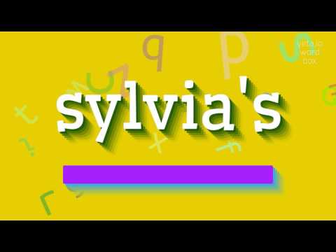 How to say "sylvia's"! (High Quality Voices)