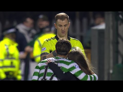 Celtic's Joe Hart takes photos for a fan after win over Alloa Athletic in Scottish Cup
