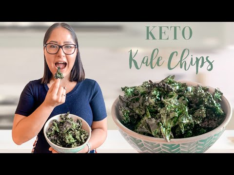 AIR FRYER KALE CHIPS | Low Carb & KETO Kale Chips Recipe  | KETO Snack
