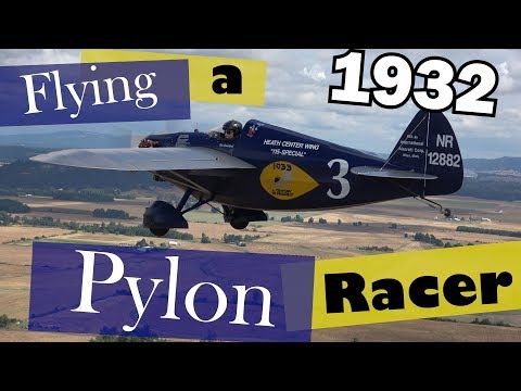 Take a Ride in a 1932 Pylon Racer! Heath Center Wing Special
