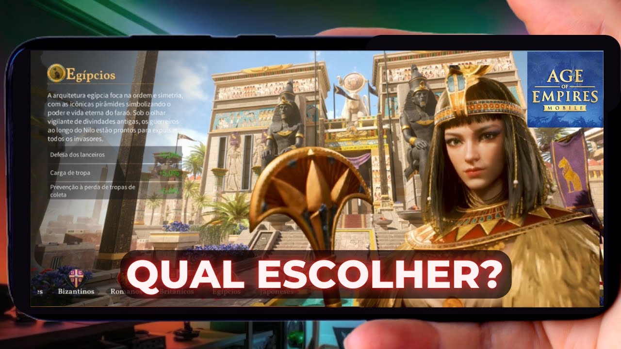 🔴 ESCOLHI EGITO? QUAL CIVILIZAÇÃO ESCOLHER NO AGE OF EMPIRES MOBILE 🔴