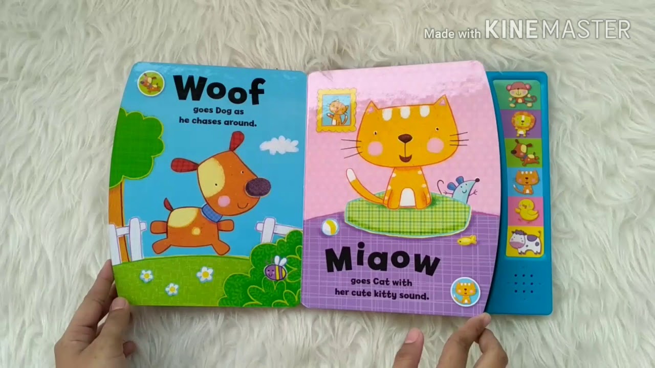 My First Animal Sounds Book with 6 adorable animal noises!