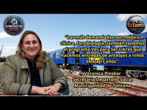 El tren 25 de mayo llegó a Fontana (Verónica Prinsker - Secretaria Desarrollo Social Fontana)