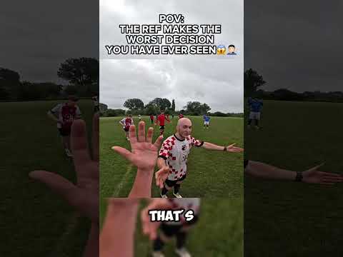WHAT IS THE REF ON ABOUT 🤦🏻‍♂️ #football #povfootball #povsoccer #funnyfootball #referee #funny