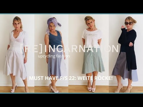 MUST HAVE F/S 2022 Weite Röcke- Slowfashion- Upcycling Fashion- Fair Fashion at its best!