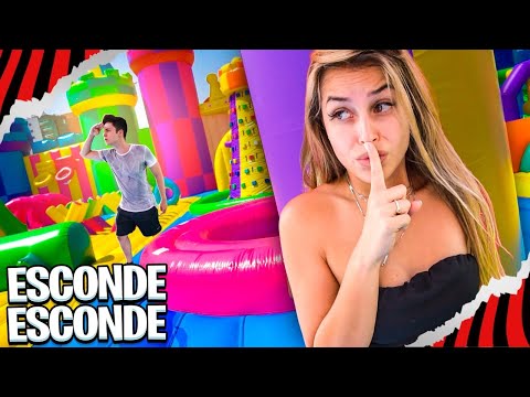 ESCONDE ESCONDE NO MAIOR PARQUE INFLÁVEL DO MUNDO!