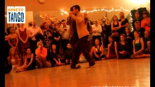 Martin Maldonado y Maurizio Ghella dance FLOR DE MONSERRAT (R. Biaggi) on milonga Alma del Fuego