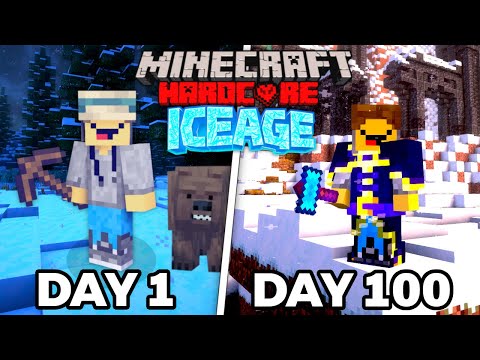 I Survived 100 Days in ICE AGE! Hardcore Minecraft