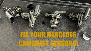 MERCEDES W222 S550 Camshaft Sensor Leak Fix!