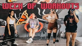 EP 1 : FULL WEEK OF WORKOUTS | powerlifter split while prepping for a meet ! | 4 weeks out