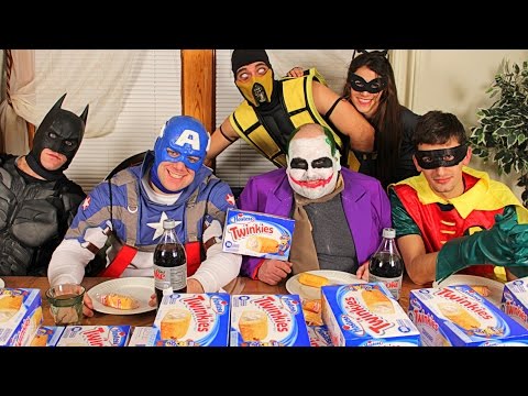 MARVEL Vs DC Twinkie Eating Competition!