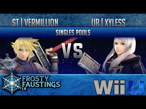 FFIX Smash 4 SINGLES POOLS - ST | Vermillion (Cloud) vs UR | Xyless (Robin, Wii Fit)