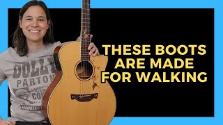 These Boots Are Made For Walking Guitar Lessons with FUN INTRO!