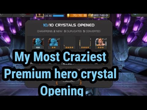 My Most Craziest Premium hero crystal Opening (Marvel Contest Of Champions)