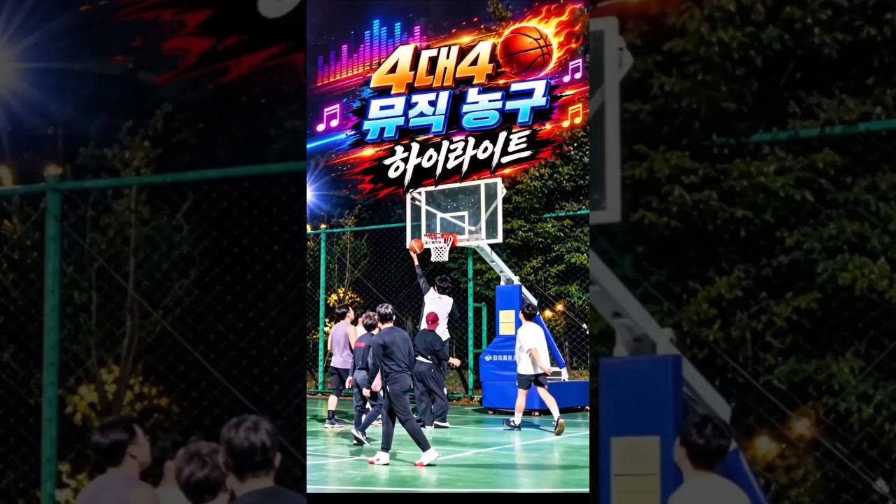4대4 뮤직 농구 하이라이트 #basketball #shots #농구연습 #60살드리블농구 #농구