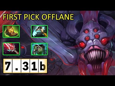 First Pick Offlane Broodmother Gameplay 7.31b (0184)