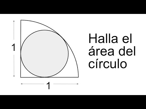HALLA EL ÁREA DEL CÍRCULO. Geometría Básica