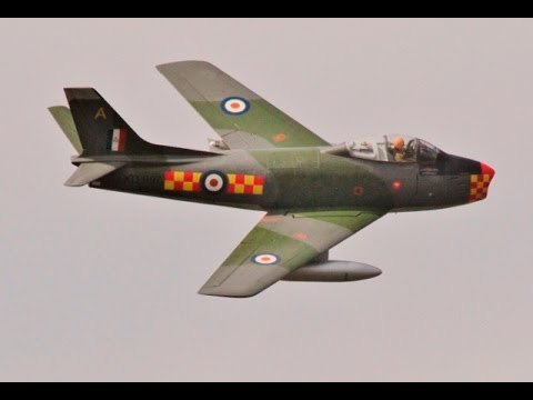 RC 1/6 SCALE NORTH AMERICAN F-86 SABRE - CLASSIC JETS AT RAF ABINGDON - 2015