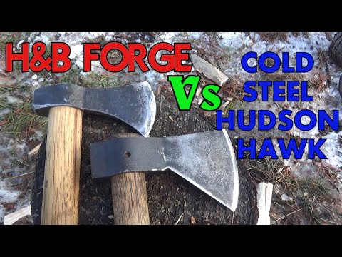 H&B Forge Medium Camp Hawk vs Cold Steel Hudson Bay hawk
