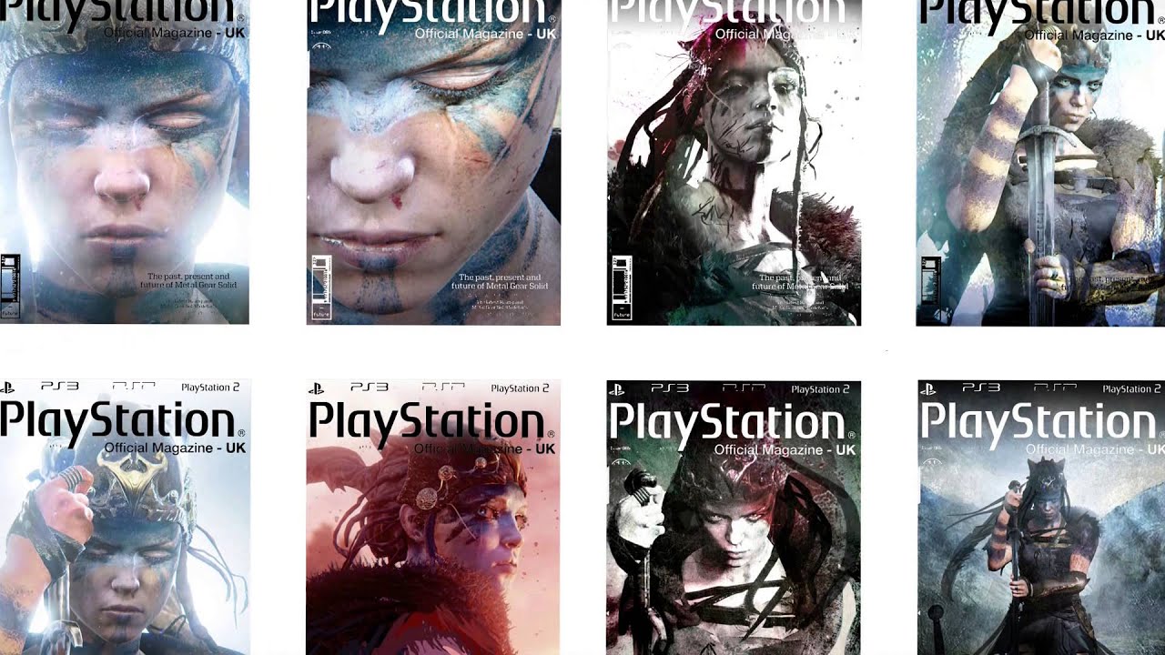 Création du visuel de Hellblade pour la couverture de l’Official PlayStation Magazine
