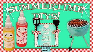 SUMMER DOLLAR TREE CRAFTS / BBQ THEME