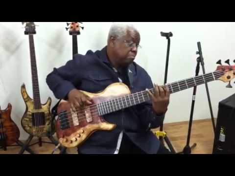 The Abraham Laborial taking my new Wyn bass for a spin!