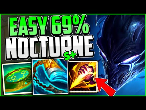EASY 69% WR NOCTURNE JUNGLE BUILD GIVES HIM 20s ULTIMATES - Nocturne Guide S12 League of Legends